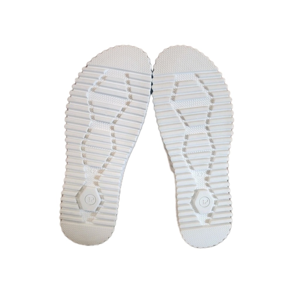 Eric Michael Gloria Open Toe Women's Leather Slide Sandals Beige 42 US 8 Comfort - Picture 3 of 9